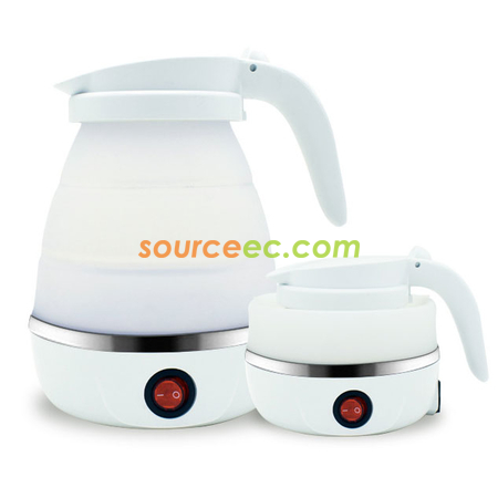 客製化600ML矽膠折疊電熱水壺禮品