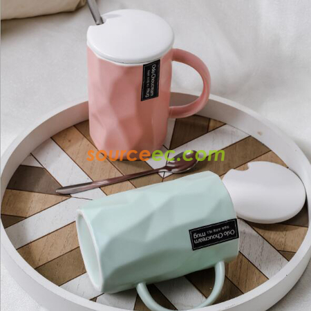 客製化菱角陶瓷杯禮品