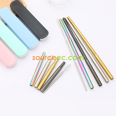 客製化不銹鋼可伸縮吸管禮品
