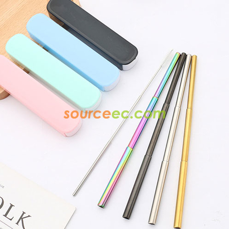 客製化不銹鋼可伸縮吸管禮品