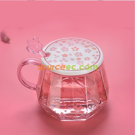 客製化鑽石櫻花玻璃杯禮品
