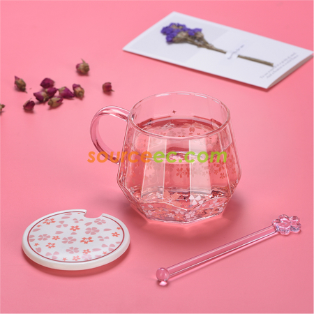 客製化鑽石櫻花玻璃杯禮品