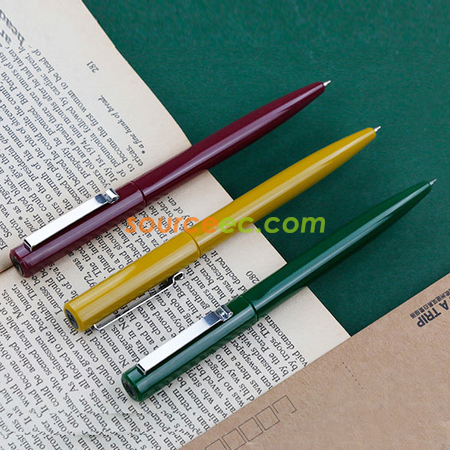 客製化復古色系塑膠廣告筆禮品