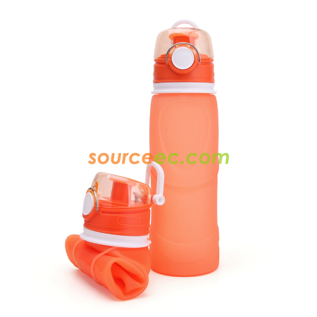 客製化客製化大容量矽膠折疊水樽1000ML禮品