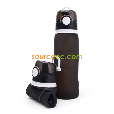 客製化客製化大容量矽膠折疊水樽1000ML禮品