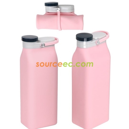 客製化客製化牛奶盒矽膠摺疊水樽400ML-600ML禮品
