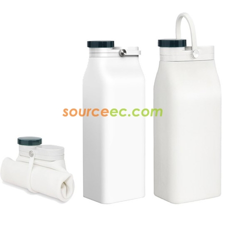 客製化客製化牛奶盒矽膠摺疊水樽400ML-600ML禮品