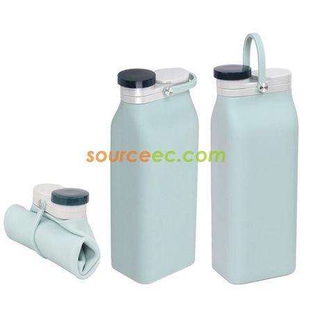 客製化客製化牛奶盒矽膠摺疊水樽400ML-600ML禮品