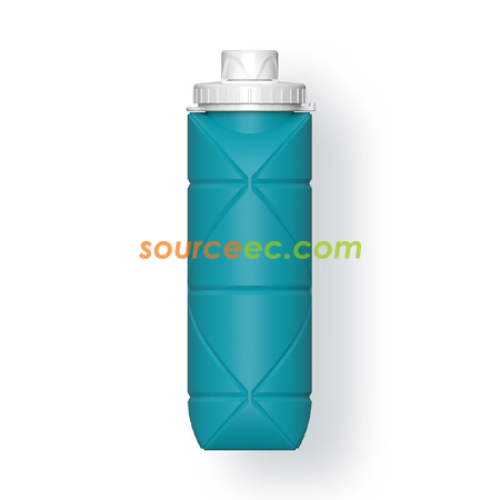 客製化客製化創意矽膠折疊水樽600ML禮品