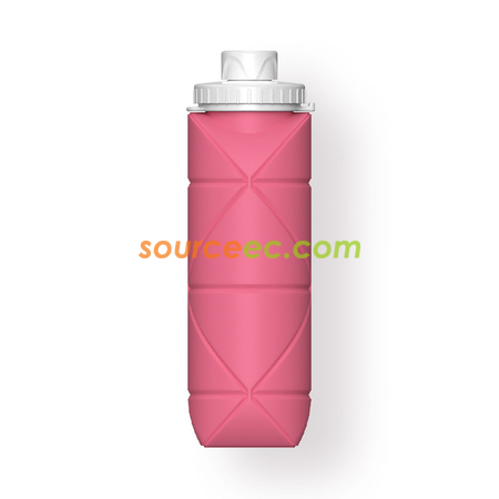 客製化客製化創意矽膠折疊水樽600ML禮品