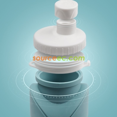 客製化客製化創意矽膠折疊水樽600ML禮品