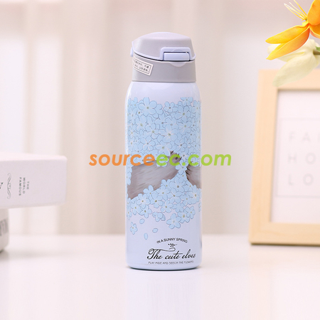 客製化客製化花海不銹鋼水杯禮品