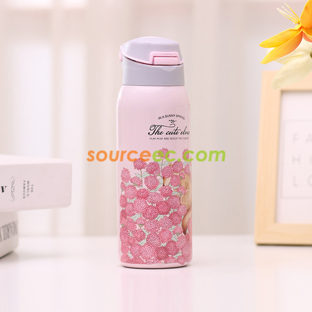 客製化客製化花海不銹鋼水杯禮品