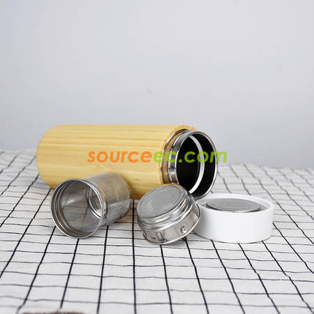 客製化竹殼不銹鋼客製化保溫杯禮品