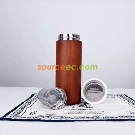 客製化竹殼不銹鋼客製化保溫杯禮品