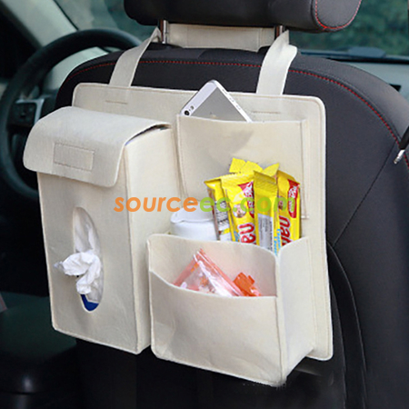 客製化毛氈汽車座椅收納袋禮品