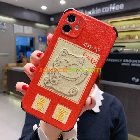 客製化浮雕刺繡手機殼禮品