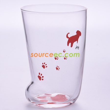 客製化動物腳玻璃杯禮品