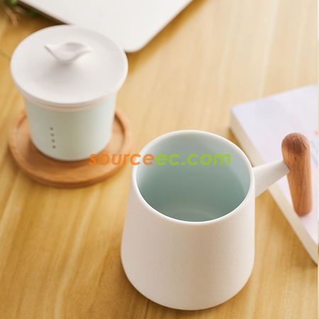 客製化客製化葉子杯蓋馬克杯禮品