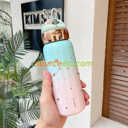 客製化客製化兔子漸變色保溫杯禮品