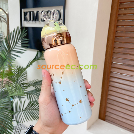 客製化客製化兔子漸變色保溫杯禮品