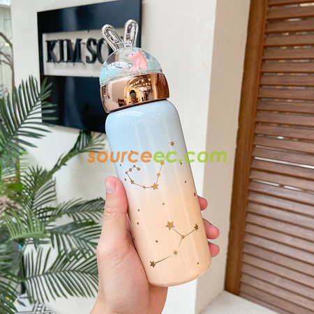 客製化客製化兔子漸變色保溫杯禮品