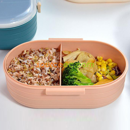 客製化純色1000ml大容量飯盒禮品