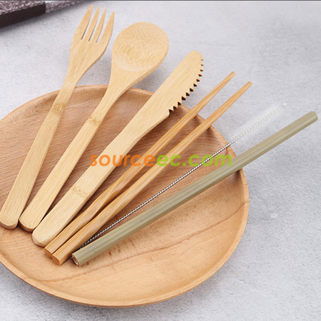 客製化環保袋竹製餐具套裝禮品