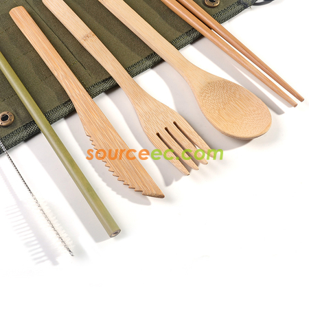 客製化環保袋竹製餐具套裝禮品
