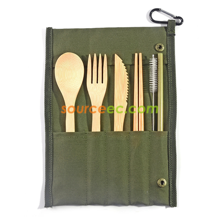 客製化環保袋竹製餐具套裝禮品