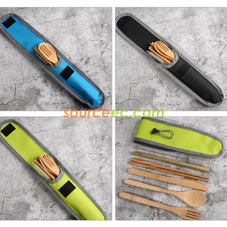 客製化環保袋竹製餐具套裝 禮品