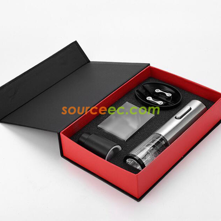 客製化USB可充電紅酒開瓶器套裝禮品