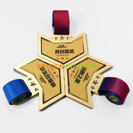 客製化團隊拼接金屬獎牌禮品
