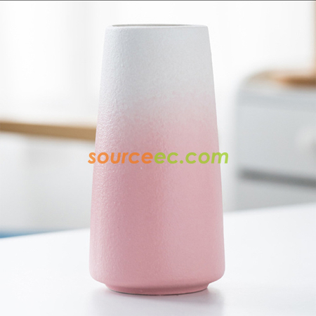 客製化磨砂簡約陶瓷花瓶禮品