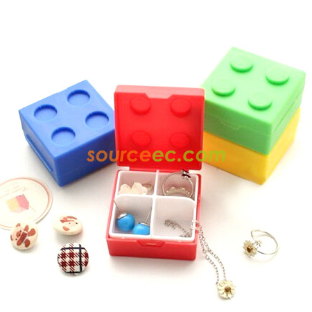 客製化糖果色積木藥盒禮品