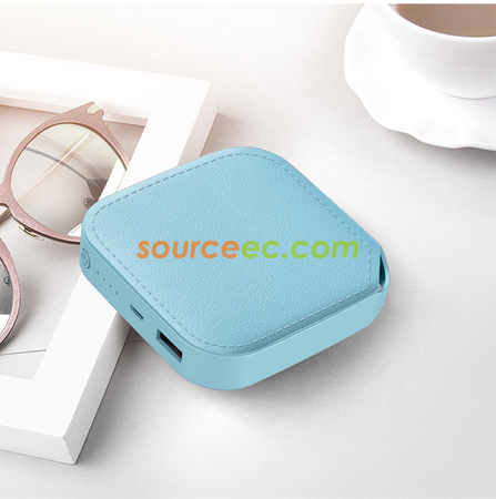 客製化仿PU皮紋馬卡龍移動電源禮品