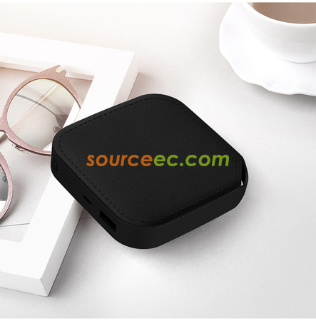 客製化仿PU皮紋馬卡龍移動電源禮品