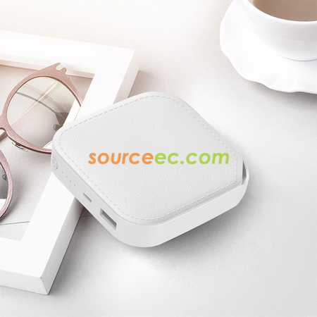 客製化仿PU皮紋馬卡龍移動電源禮品