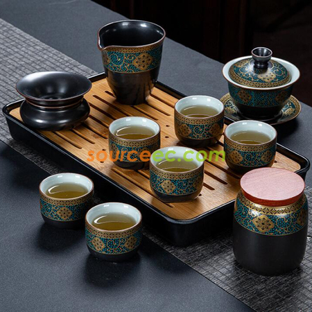 客製化攜帶式旅行功夫茶具套裝禮品