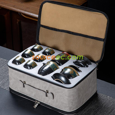 客製化攜帶式旅行功夫茶具套裝禮品