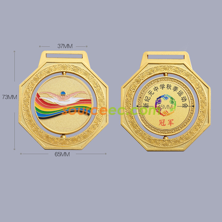 客製化旋轉游泳獎牌禮品