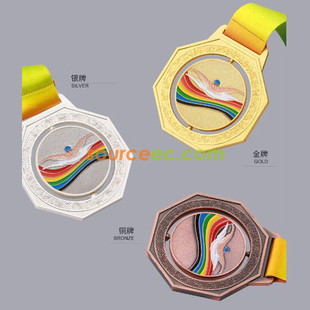 客製化旋轉游泳獎牌禮品