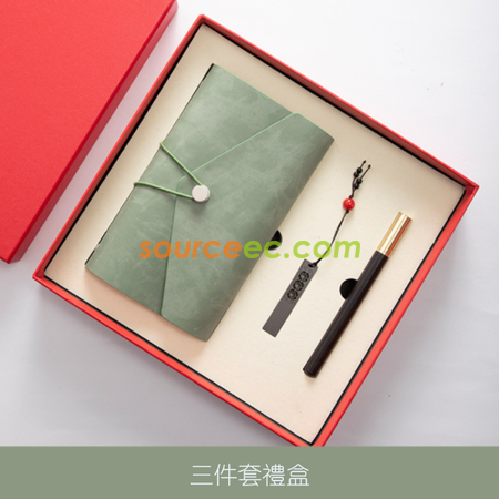 客製化筆記本套裝 (筆記本+筆+USB隨身碟)禮品