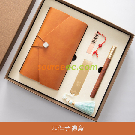 客製化筆記本套裝 (筆記本+筆+書籤 + USB隨身碟)禮品