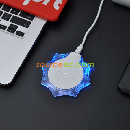 客製化水晶發光無線充電器禮品
