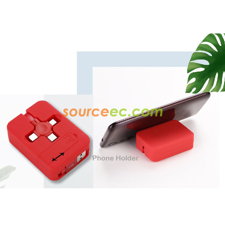 客製化三合一伸縮充電線禮品