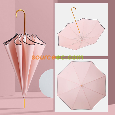 客製化8K直杆傘彎柄雨傘禮品