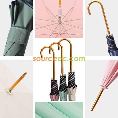 客製化8K直杆傘彎柄雨傘禮品