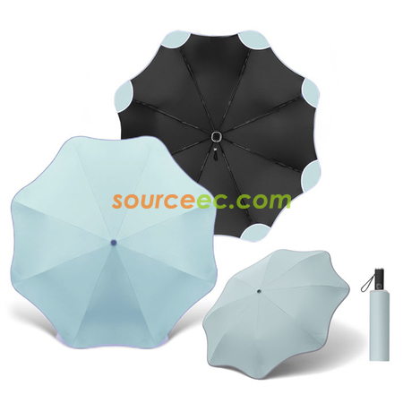 客製化圓角反光條摺疊雨傘禮品