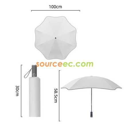 客製化圓角反光條摺疊雨傘禮品